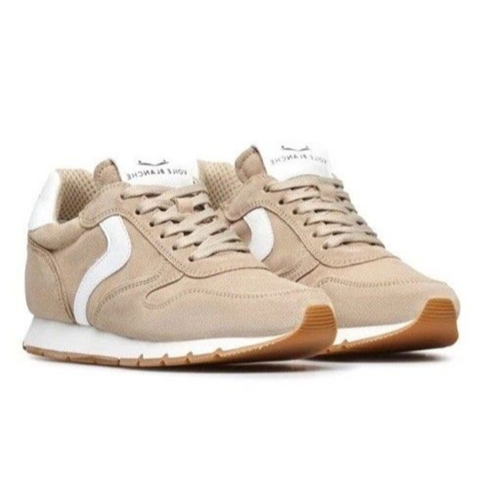 VOILE BLANCHE JULIA Suede Sneakers Beige Size EU 41 (Bx 3)